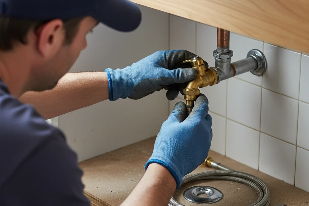 Shutoff valve and fitting work during Faucet and Fixture Repair in Parkville